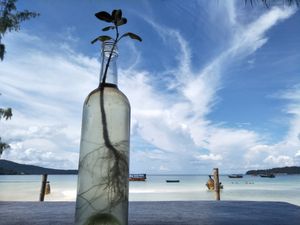 View from the restaurant at Bamboo Jam in Koh Rong