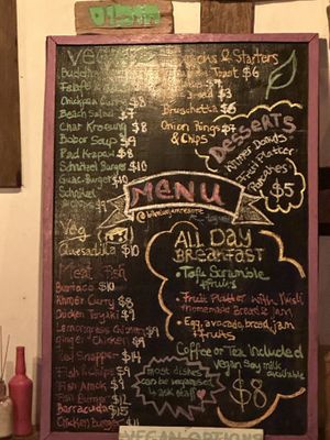 Menü 🌱  at Bamboo Jam in Koh Rong