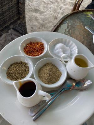 Spices for the wrap   at By the Sea Restaurant in Sihanoukville