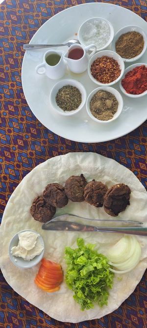 Delicious falafel wrap at By the Sea Restaurant in Sihanoukville