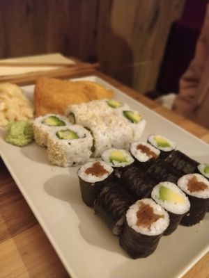 Maki, Insideout roll & Inari Nigiri at Sushi Haus Deutz in Cologne