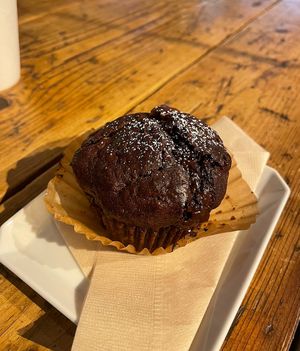 Banana-chocolate muffinns  at Vermillion - cafe. in Kyoto