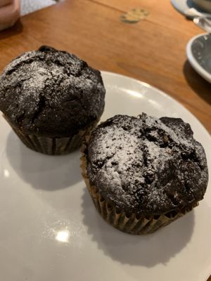 banana chocolate muffins  at Vermillion - cafe. in Kyoto