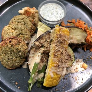 Falafel at Vermillion - cafe. in Kyoto