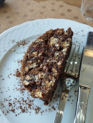 Dessert choco peanut at Gomásio in Guimaraes