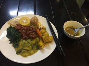 buffet plate at Sen Viet  in Vinh Yen