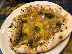 Garlic bread w cheese  at The Square Orange in Keswick