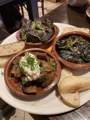 Tapas including the best garlic mushrooms   at The Square Orange in Keswick