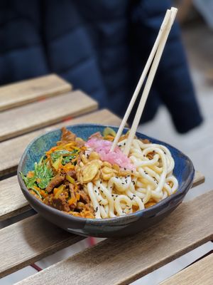 Korean bulgogi   at no bones in Krakow