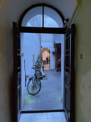 Way in at no bones in Krakow