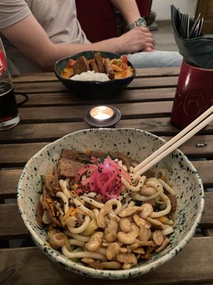Korean bulgogi & Thai curry  at no bones in Krakow