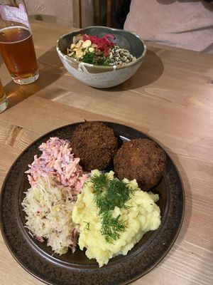 Our meals! at no bones in Krakow