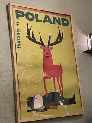 Poster at no bones in Krakow