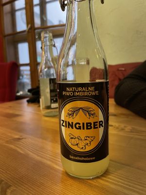 Homemade ginger beer at no bones in Krakow