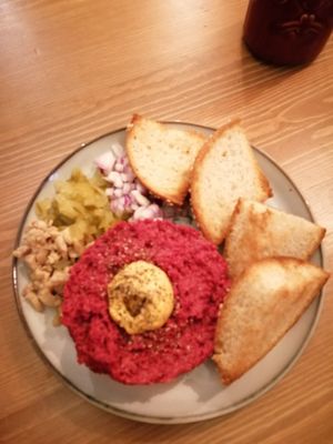 Steak tartate at no bones in Krakow