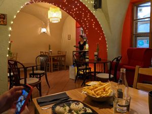 No bones interior. It's a little bit rustic /hippy-ish at no bones in Krakow