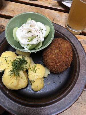 Vegan cutlet   at no bones in Krakow