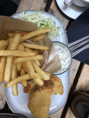 Vegan no fish cutlet   at no bones in Krakow