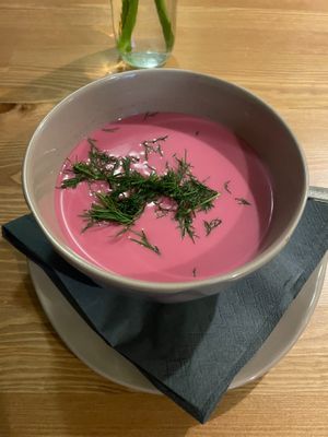 Soup at no bones in Krakow