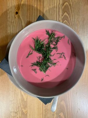 Soup at no bones in Krakow