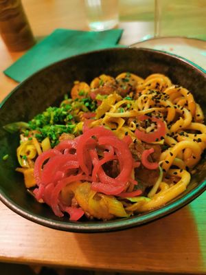 Korean noodles at no bones in Krakow