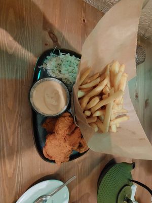 Oyster mushrooms at no bones in Krakow