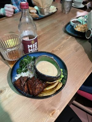 Autumn bowl with tempeh   at no bones in Krakow