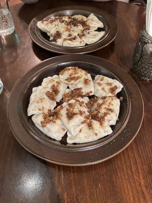 Peirogis  at no bones in Krakow