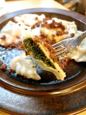 Vegan pierogi  at no bones in Krakow