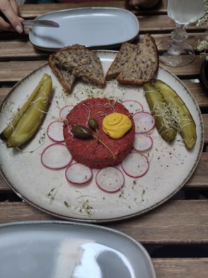 Steak tartare at no bones in Krakow
