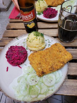 Pork chops at no bones in Krakow