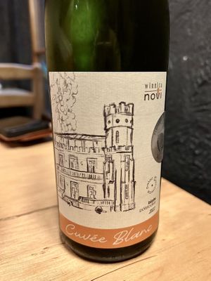 Local vegan wine cuvée blanc   at no bones in Krakow