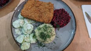 Pork chop at no bones in Krakow