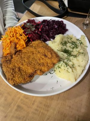 Polish pork chops  #Veganuary at no bones in Krakow