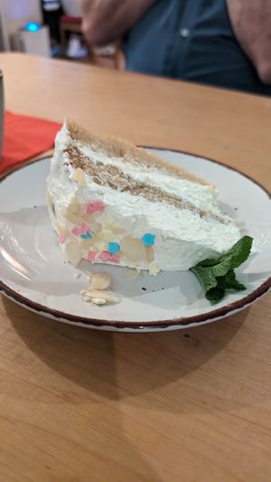 Lemon cake - so light and fluffy! at no bones in Krakow