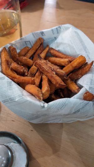 Sweet potato fries at no bones in Krakow