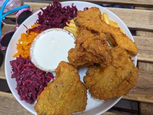 Oyster mushrooms at no bones in Krakow