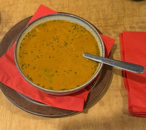 Soup of the day (Mexican soup)  at no bones in Krakow