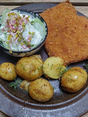 Classic polish pork chop at no bones in Krakow