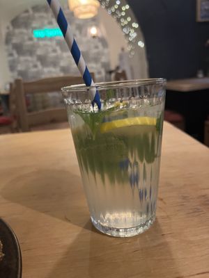 Sparkling lemonadee  at no bones in Krakow