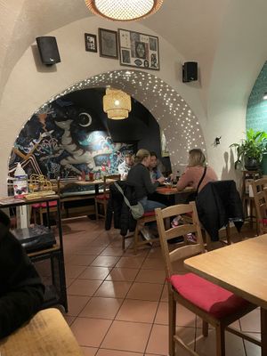 Interesting decor   at no bones in Krakow