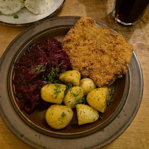 Pork cutlet at no bones in Krakow