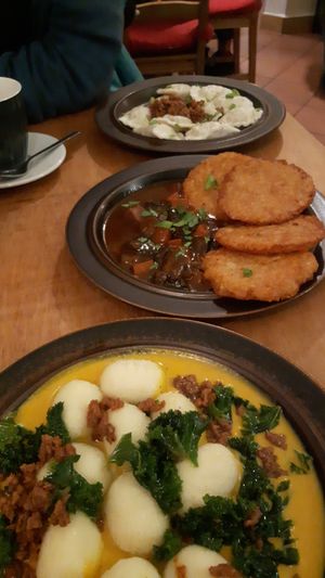 Gnocchi, hashbrowns and dumplings at no bones in Krakow