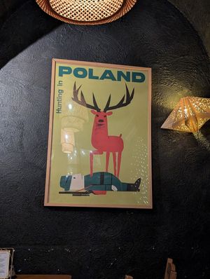 Poster at no bones in Krakow