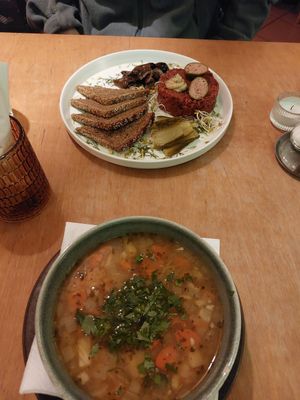 Starters at no bones in Krakow