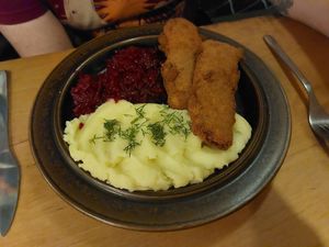 Pork chop at no bones in Krakow