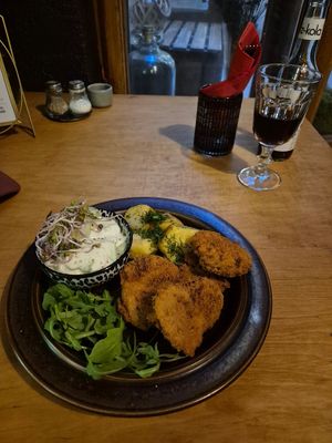 "Pork" steak at no bones in Krakow