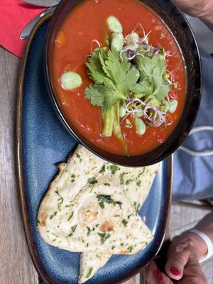 Broad bean pottage  at no bones in Krakow