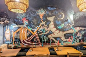 Decor at no bones in Krakow