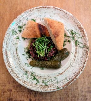 PLANT BASED BLACK PUDDING at no bones in Krakow